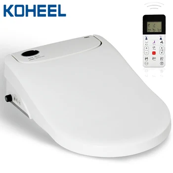 KOHEEL Auto Inteligent Deschis Scaun de Toaletă, Toaletă inteligent Electric Bideu Acoperi de Lumină Led Wc FWT01