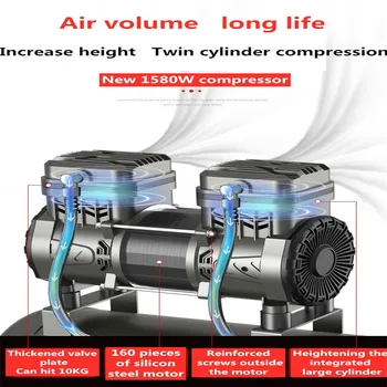220V Mici de Înaltă Presiune Pompa de Aer Compresor de Aer Silentios prelucrare a Lemnului, Vopsea Spray de Curățare fără Ulei Industrial Pompa de Aer