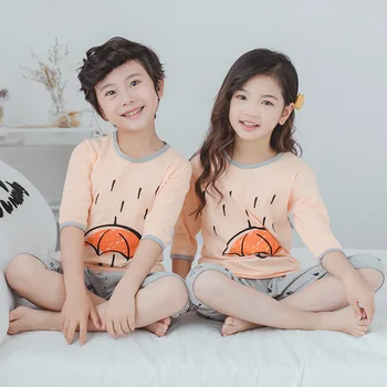 Fete Vara Maneca Scurta, Pijamale Infantil Fete Seturi de Îmbrăcăminte pentru Copii Pijamale Copii din Bumbac tricou Baieti Pijamas Copii Pijamale