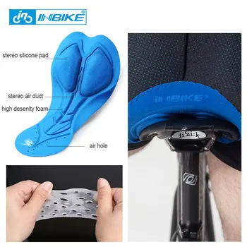 INBIKE Bărbați Ciclism Lenjerie Silicon Gel Bicicleta de Munte MTB pantaloni Scurți de Echitatie Biciclete de Sport, Lenjerie de corp Respirabil Dresuri pantaloni Scurți