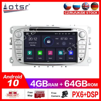 Android10.0 4G+64GB Auto Multimedia GPS Auto Pentru radio FORD Focus/Mondeo/S-MAX/C-MAX/Galaxy Stereo auto Radio unitatii DSP