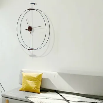 Spania Nordic Mare 3D Ceas de Perete din Metal Modern Creative Living Tăcut Ceas Artă Ceasuri de Perete Decor Acasă duvar saati Cadou D042