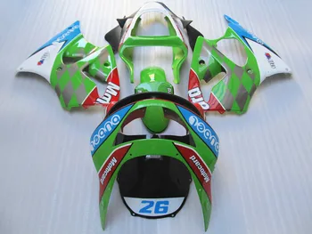 Personaliza ABS corp motociclete carenaj kituri pentru Kawasaki ZX6R 1998 1999 rosu verde 26 full Carenajele caroserie Ninja 636 ZX 6R 98 99
