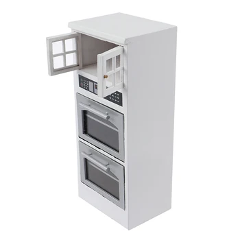 Noi in Miniatura Scara 1/12 casă de Păpuși în Miniatură cabinetul de cuptor cu microunde Seturi de Mobilier Home & Living