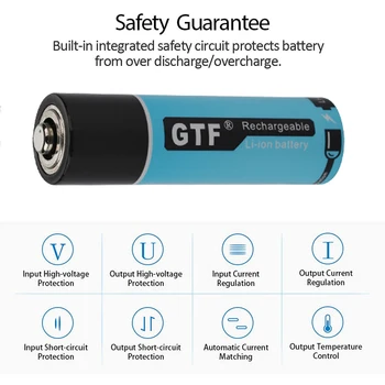 2020 NOU GTF Magnetic de Încărcare De 1,5 V aa baterie de 2000 mAh 3000 mWh capacitate AA Baterie Reîncărcabilă Cablu de Încărcare Magnetic