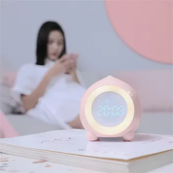 APP inteligent Bluetooth Speaker Mini Multi-funcția Digital cu LED-uri USB exigibilă Ceas de Somn Lumina 2 moduri SleepTraining ceas Deșteptător