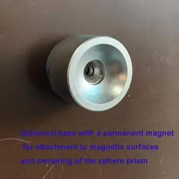 8pcs de Monitorizare cu margele magnetice MINGE mini prisma cu baza Magnetica pentru statie totala, sfera de Argint Acoperite Prism