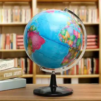 32CM Mare de Rotație Mare Glob Harta Lumii de pe Pământ Geografie Școala Instrument Educațional Biroul de Acasă Ornament Cadou