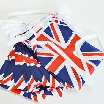Union Jack Bunting Pandantiv Steaguri Britanice Banner Material Steag Decor Pentru Ziua De Naștere Petrecere De Nunta Celebrării Zilei Naționale
