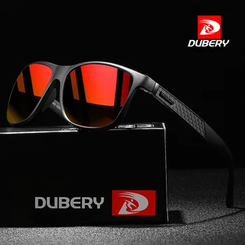 DUBERY Nou Design Clasic Polarizat ochelari de Soare Barbati UV400 Oglindă Lentile de Conducere Pătrat Sport Ochelari de Soare pentru Bărbați Nuante A15