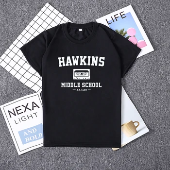 Țăranul Hawkins gimnaziu AV Club Imprimare Tricouri Femei Harajuku Ulzzang Tumblr Tricouri Harajuku Topuri Tricou Tricouri Femeie