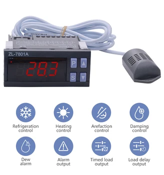 Yieryi ZL-7801A Digital de Temperatură și Umiditate Controller AC100 ~ 240V Multifunctional Incubator Automat pentru Clima,Depozit