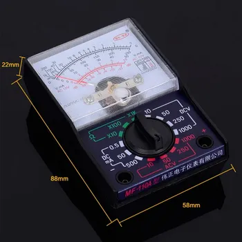 Multimetru analogic AC DC Tensiune Curent Rezistență Metru Portabil Pointer Multimetru de Buzunar Universal de Măsurare-1