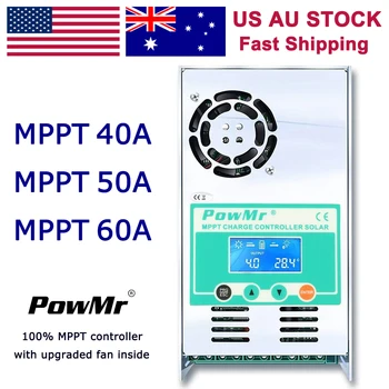 PowMr 60A 40A 50A MPPT Controlere de incarcare Solara 12V 24V 36V 48V Auto 190V PV Display LCD Plumb Acid Baterie cu Litiu de Reglementare