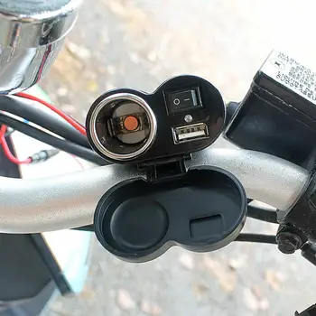 12V USB de Bricheta Kit Pentru Motocicleta Soclu Kit de Motociclete Consumabile Impermeabil Brichetă Încărcător USB
