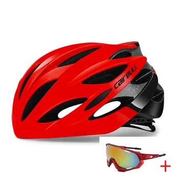 CAIRBULL Ultralight Curse de Ciclism Casca cu ochelari de Soare Intergrally-turnate MTB Oamenii Casca de Bicicletă Drum de Munte Biciclete Casca