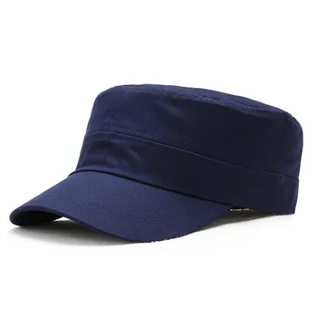 Toamna Pălărie pentru Bărbați Simplu Lumina Bord Plat Bumbac Pălărie de Top în aer Liber Stil Militar Capac