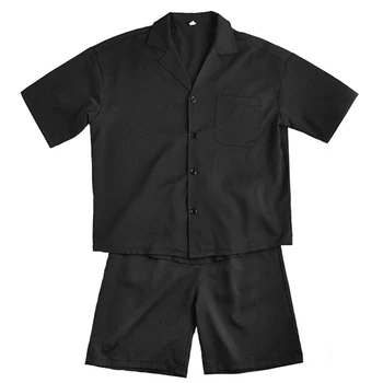 Coreea Style 2 buc set pentru Barbati Jacheta cu pantaloni Scurți de Vară pentru Bărbați Haine Supradimensionate Short Sleeve Blazer Genunchi-Lungime Scurte, Pantaloni pentru Bărbați