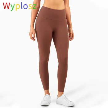 Wyplosz Jambiere de Yoga Yoga Pantaloni de Piele-friendly nuditate Talie Mare Hip lift fără Sudură Sport Fitness Femei Jambiere Pantaloni de antrenament
