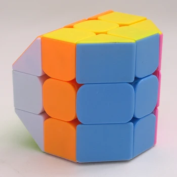 QIYI Octogon Cilindru Cub Stickerless Cub Viteza poftă de mâncare de Puzzle Jucarii Educative Cubo Magico Jucării pentru Copii Pentru Copii