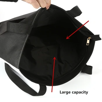 Personalizate doamnelor geantă de umăr de imprimare doamnelor geantă de cumpărături mare panza geantă de mână doamnelor umăr sac portabil de agrement 44.5*35cm