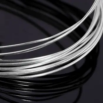 Un metru de 0,4-0,8 mm Argint 925 fir metel fir de argint string linie de argint pentru Colier Bratara Cercei face