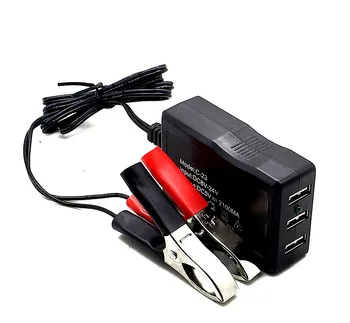 Multi-port 12V24v baterie, încărcător de telefon mobil masina motocicleta pe bord universal USB la 5V mașină 2.1 O încărcare rapidă