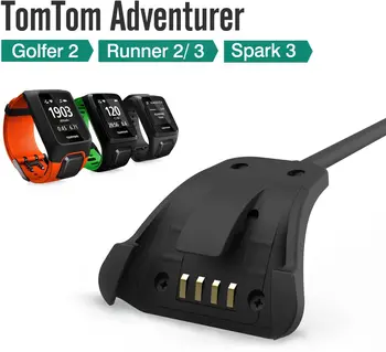 Potrivit pentru TomTom Aventurier Golfer2 Runer2 3 Scânteie Spark3 încărcător de rezervă de bază cu USB ceas inteligent incarcator stand adaptor