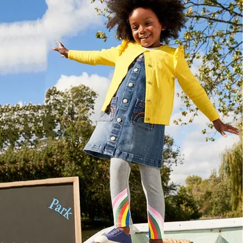 Sărituri de metri New Sosire Fete Curcubeu Pantaloni Legging de Toamnă de Primăvară de Moda Fierbinte de Vânzare Haine pentru Copii Drăguț Pantaloni de Creion Pentru Fata