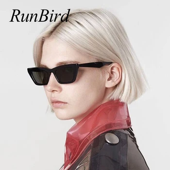 RunBird Dreptunghi ochelari de Soare pentru Femei Brand Designer 2019 Moda Negru Ochelari de Soare pentru Bărbați de Înaltă Calitate Anti-UV Ochelari 5439