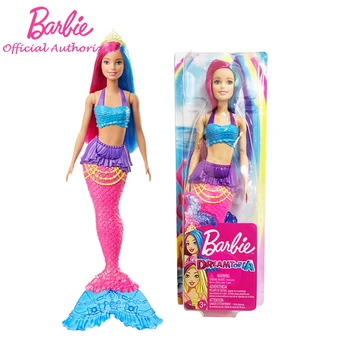 Barbie Dreamtopia Papusa Printesa Jucării de 12-Inch Bloned Sirena Cu Accesorii Pretinde Copil Jucării Ziua de nastere Cadou de Crăciun GJK08 Papusa