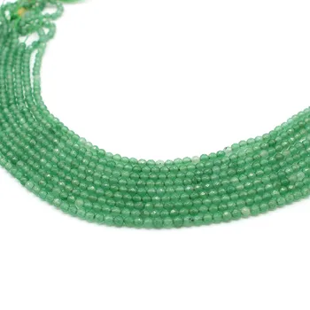 Naturale Fatetate Verde Aventurin Piatra Margele jad-ul Liber Margele Pentru Bijuterii DIY Știfturi de Ureche Bratara Alege Dimensiunea de 6mm