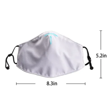 Gura Masca Elegant Delfin Imprimare Măști - Respirabil Reglabil Windproof Gura-Mufla, Camping Rulează pentru Femei și Bărbați