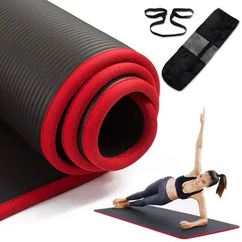 10mm Non-Alunecare Mat Yoga 183 cm*61cm Îngroșat BNR Saltele de Gimnastică Sport Fitness