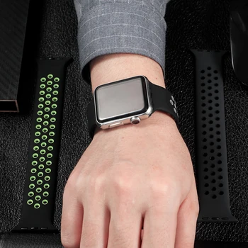 Solo bucla Curea pentru Apple Watch Band 40mm 38mm Elastic watchbands Curea bratara de Silicon pentru iWatch Seria 3 4 5 6 SE 44mm 42 mm