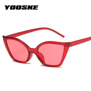 YOOSKE Sexy Ochi de Pisica ochelari de Soare pentru Femei Brand Designer Vintage Black Red Leopard Cadru 90 Retro Ochelari de Soare Cateye Nuante