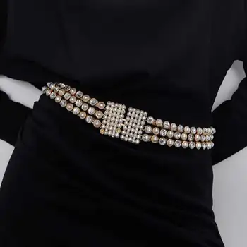 Cel mai bun doamnă Elegant Simulate Perla Curele Femei Accesorii de Moda de Talie Lanț Nou Gol Fetele Noastre Lanț de Burtă Cadouri en-Gros