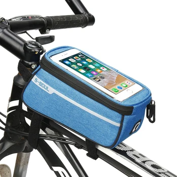 6 Inch Cu Suport Pentru Telefon De Biciclete Biciclete Fata Tub Sac De Ciclism Accesorii Cadru Impermeabil Față Pungi Mobil Telefon Mobil Caz