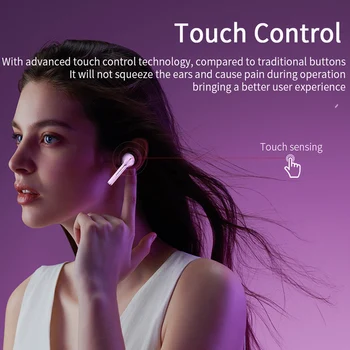 Oppselve TWS Căști Bluetooth Stereo Wireless 5.0 Căști Bluetooth Touch Control Anulare a Zgomotului de Jocuri Căști Auriculare