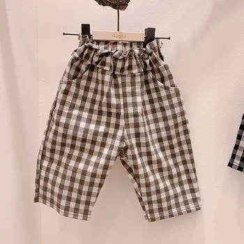Toamna Noua Baieti Pantaloni Harem Copilul Fete Carouri de Moda Pantaloni Copii Pantaloni de Îmbrăcăminte pentru Copii 0-24M