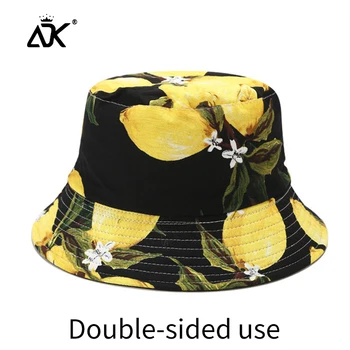 Moda pentru femei Tropical Print Fructe Model de Pălărie de sex Feminin de Vară, Pălării de Soare Sport în aer liber Pălărie Arc Pescar Capac Casual Bazinul Pălărie