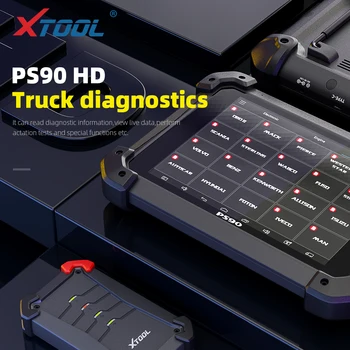 XTOOL PS90 HD OBD2 Auto OBD2 Camion instrument de Diagnosticare PS90 HD pentru Grele update Gratuit on-line pentru Multi-brand Cu Wifi/BT