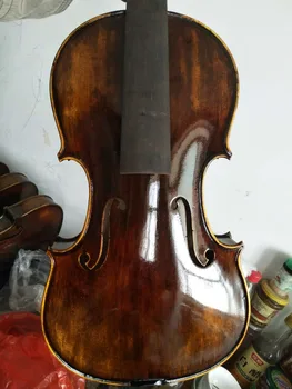4/4 vioara Stradi model 1715 antic stil vechi culoare închisă, cu accesorii
