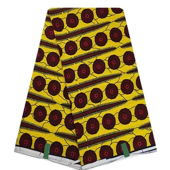 African Wax Material Veritabil Real Wax 100 Bumbac Bloc de Imprimare Ankara Nigerian Ceara Țesături pentru Rochie 2020 Ceară de Înaltă Calitate Design