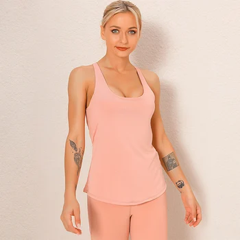 Sport sală de Gimnastică Deschisă Înapoi Sus Tricouri Yoga Topuri Sport Wear Pentru Femei 2020 Îmbrăcăminte de Fitness Tancului T-shirt Cămașă Femei