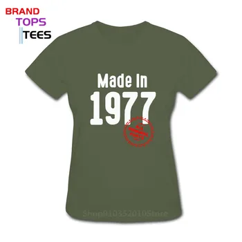 Vintage-a Făcut În 1977, Toate Piesele Originale tricou femei Născut în 1977 tricouri Retro Mama Mama de ziua Recunostintei Ziua tricou