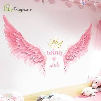 Creative aripi de înger autocolante de perete ins dormitor autocolant de perete camera de zi decor fata de camera de decorare auto-adeziv decor acasă