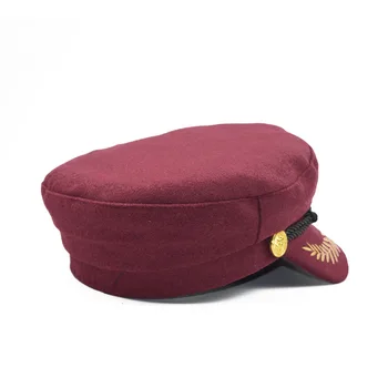 Noi crown Vintage palarie cald Bărbați Femei Toamna Iarna Plat beretele Militare Căpitan Reglabil Marinar Capace Marina cap Pălării