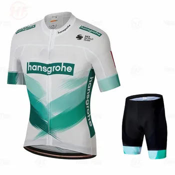 2020 Boraingful Hansgrohe Ciclism Jersey Set Scurt Maneca Tricou Ciclism Biciclete Biciclete Haine Îmbrăcăminte Ropa Ciclismo Vară
