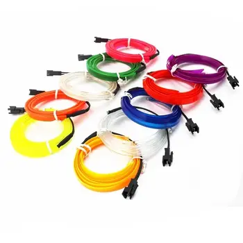10 Culoarea selectată 5M cu Masina 12v controller decorative Led fir autocolant accesoriu de Lumină de Neon Flexibil EL Wire Rope Tub